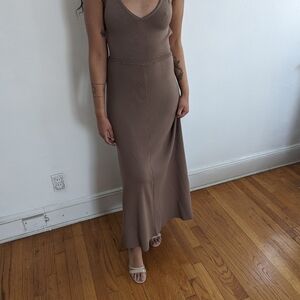 NEW! Beautiful Summer Dress by Zara. Size S Color Mocha